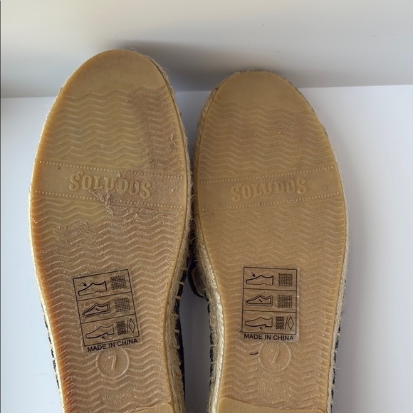 Soludos x ASHKAHN Embroidered Platform Espadrilles Size 7 - Picture 2 of 7